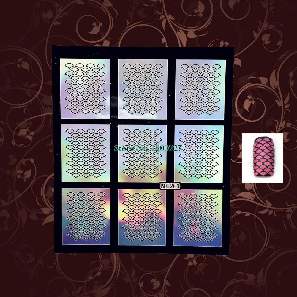 1 шт. квадратные линии дизайна ногтей фольги Маникюр Легкая краска инструменты