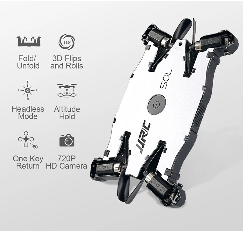 В наличии JJRC H49 SOL RC вертолеты 720P wifi FPV ультратонкие складные селфи Дрон красота