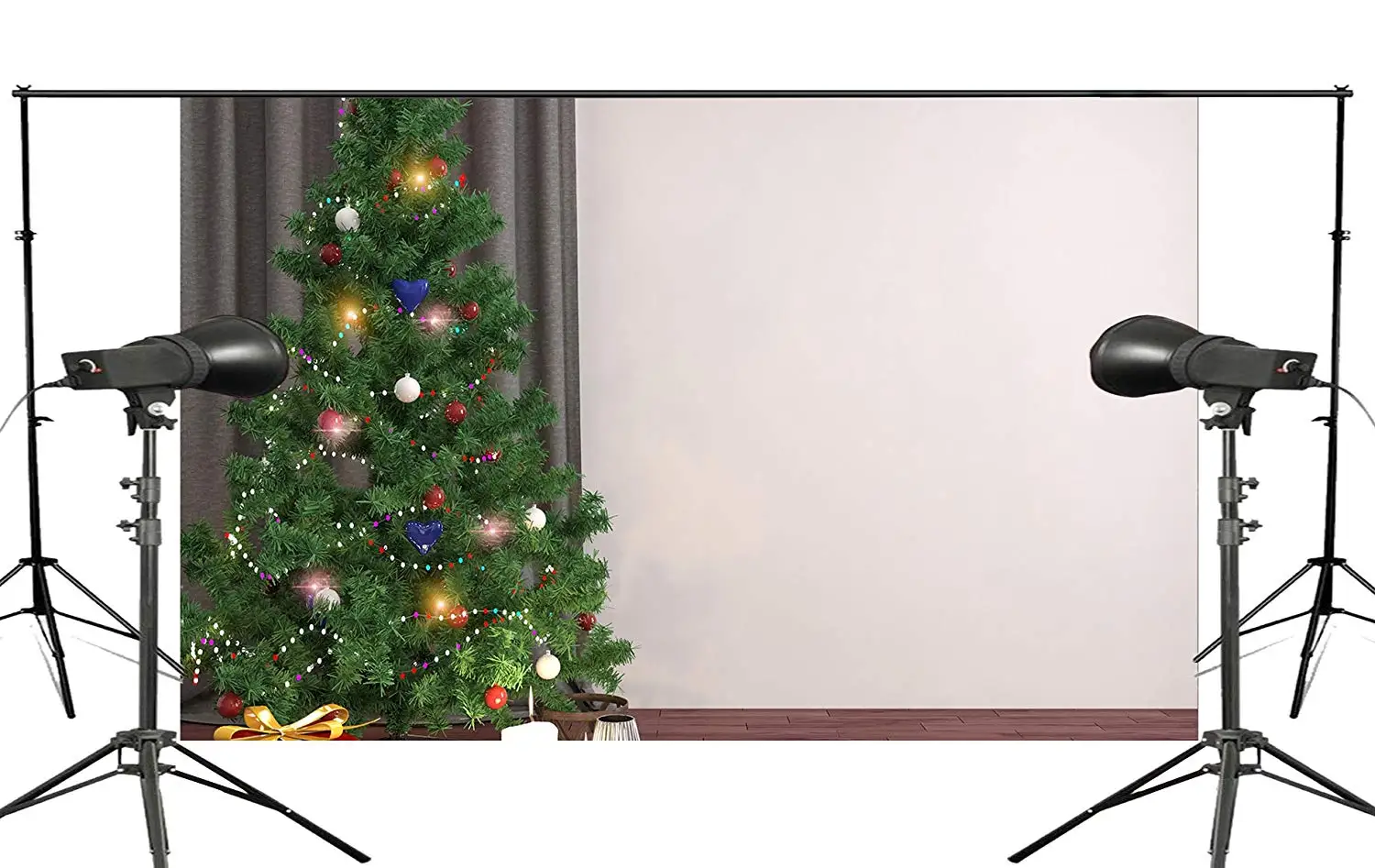 

150x220cm Beautiful Christmas Tree Surrounded by a Wide Variety of Gifts Photography Backdrop Background Studio Prop