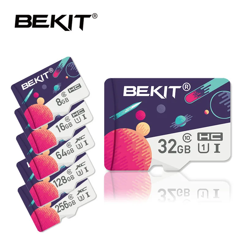 Карта памяти sd Bekit 32 Гб 64 128 ГБ 256 16 8 TF/sd флэш SDXC SDHC класс 10 накопитель для смартфона