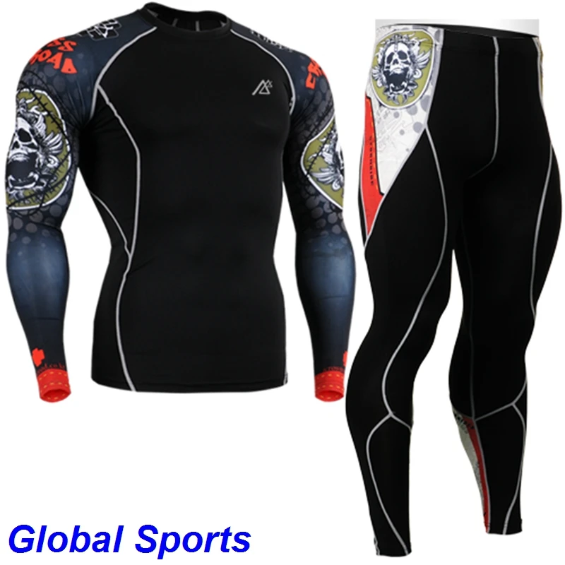 2017 мужской комплект для йоги спортивная одежда с длинным рукавом тренировок