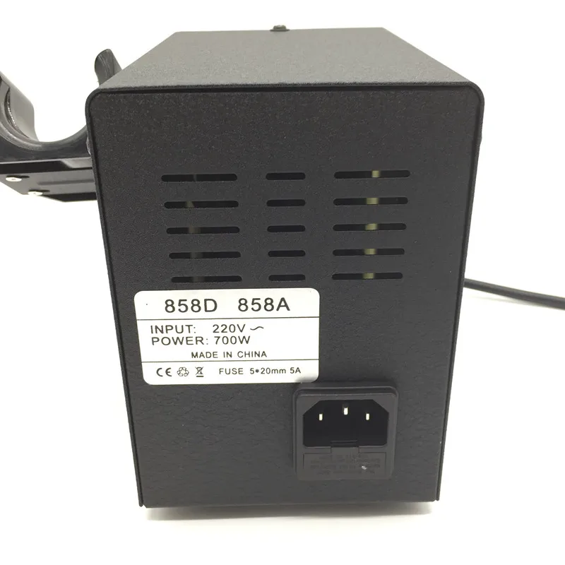 700 Вт 858D ESD паяльная станция светодиодный цифровой паяльная станция BGA паяльная станция горячий воздушный пистолет+ 60 Вт Электрический Железный набор инструментов