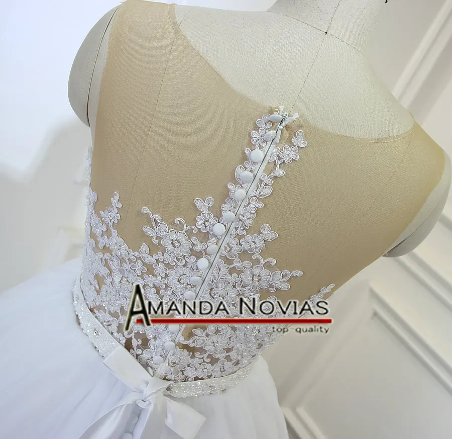 Свадебное платье с кружевом и аппликацией на спине модель 2019|wedding dress|wedding dress 2017robe