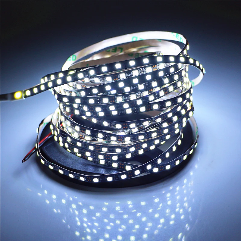Лента светодиодная узкая 5 мм 2835 SMD м 120 светодиодов на метр 12 В постоянного