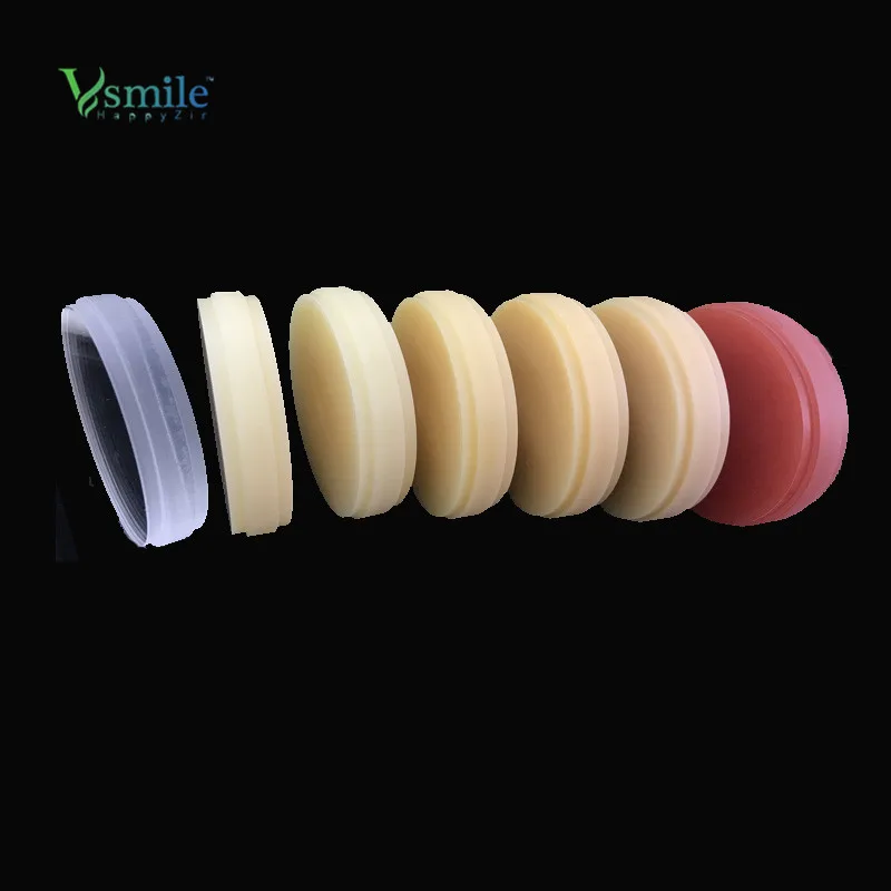 Vsmile CADCAM однослойный блок PMMA Vita 16 оттенков прозрачный розовый отбеливатель цвета