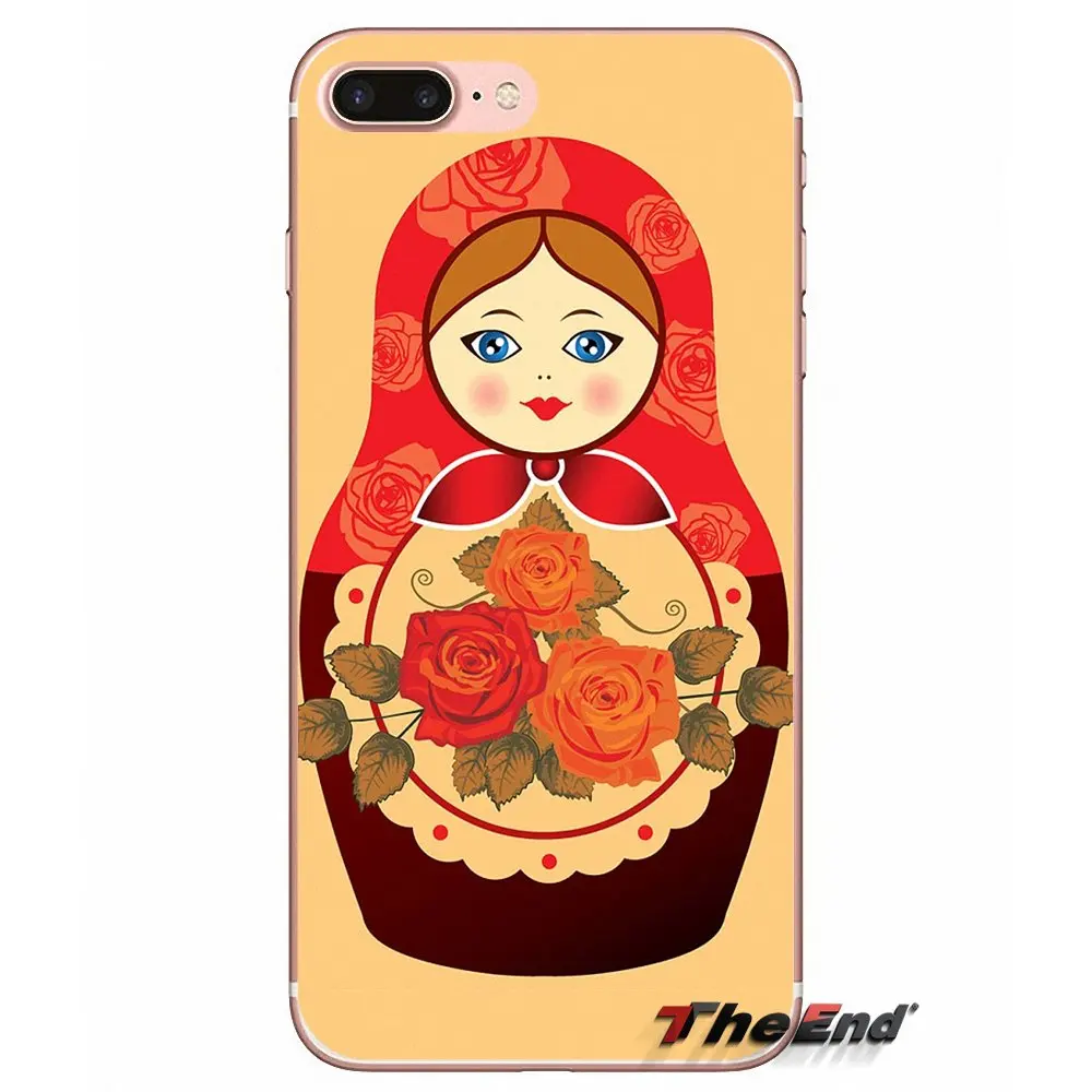 Русская Матрешка кукла Мягкий силиконовый чехол для Sony Xperia Z Z1 Z2 Z3 Z5 compact M2 M4 M5 E3 T3 XA