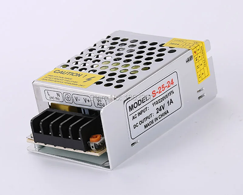 S-25-24 переключатель 24VDC 1A 25W Трансформатор источник питания 24V LED Импульсный