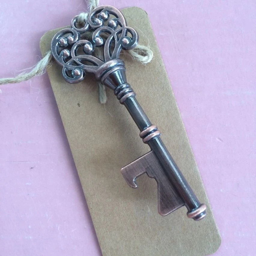 Винтажный коричневый ключ открывалка для бутылок вина свадебный подарок