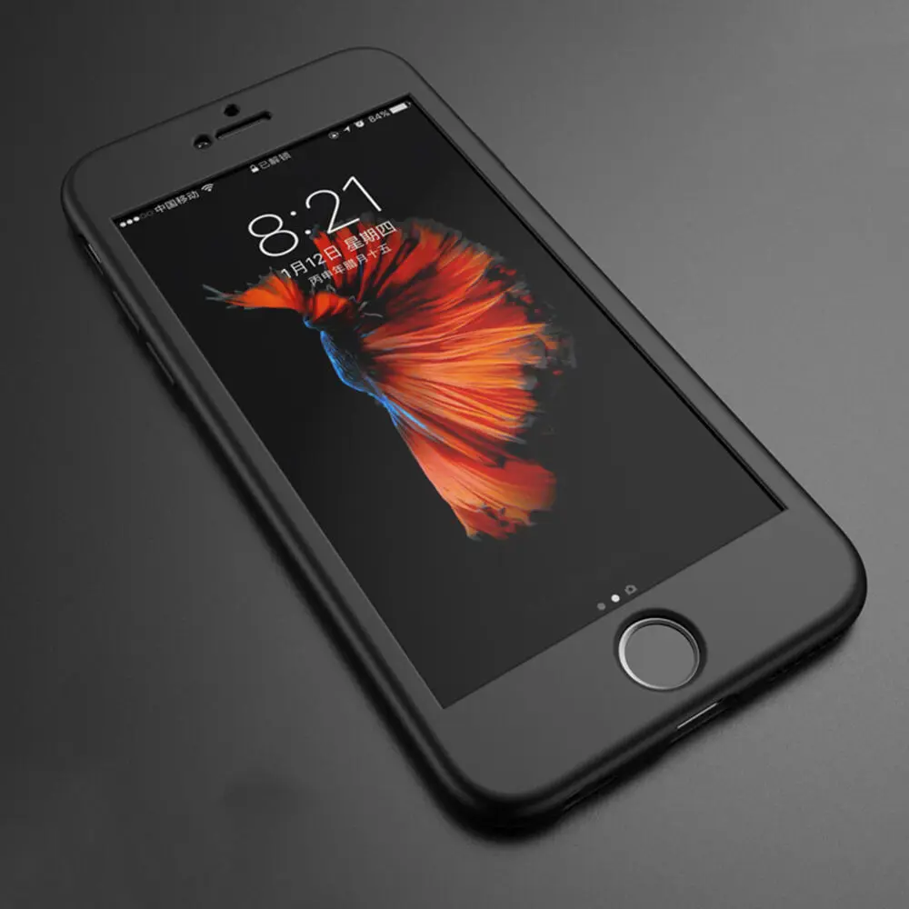 Мягкий чехол для iPhone X 8 7 Plus защитный силиконовый с полным покрытием 360 Защитные
