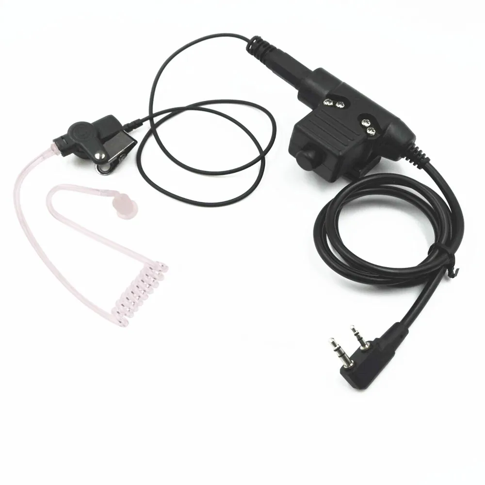 Скрытая Акустическая трубка NATO Plug гарнитура U94 PTT Mic для Kenwoode Baofeng UV5R TYT MD380 радио |