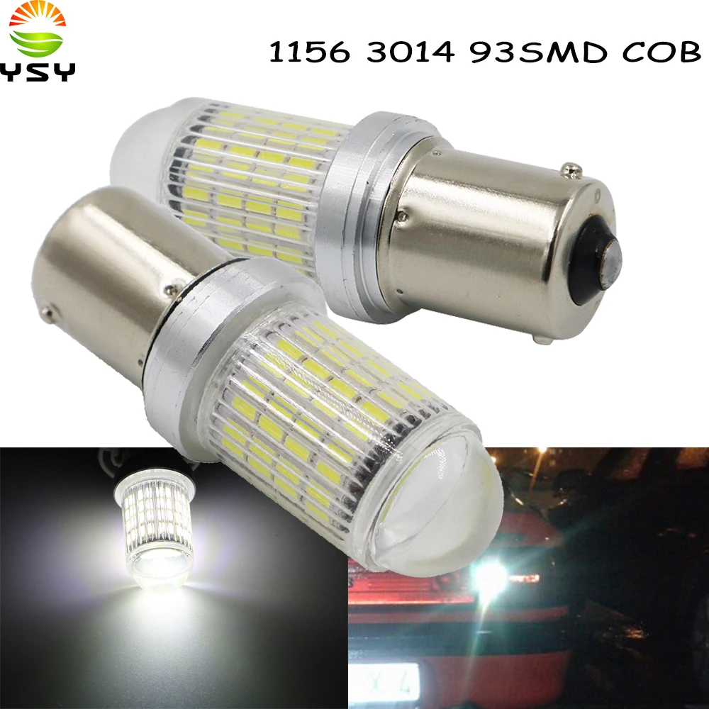 YSY 50X Новый Супер права P21W 1156 BA15S 93 SMD 3014 Светодиодный Автомобильный задний боковой
