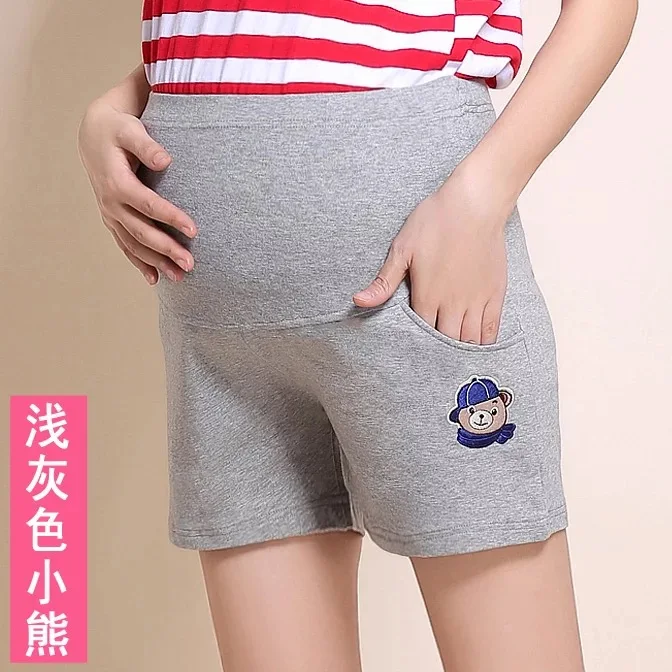 Летние хлопковые свободные шорты для беременных женщин брюки ухода за животом