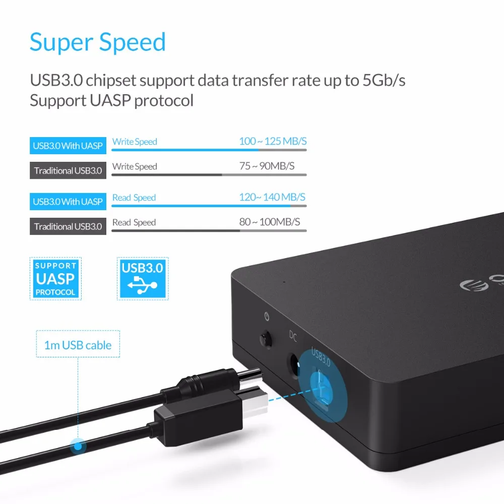 Ящик для жесткого диска ORICO 3569S3 3 5 дюйма Sata 0 USB чехол HDD инструмент с бесплатной