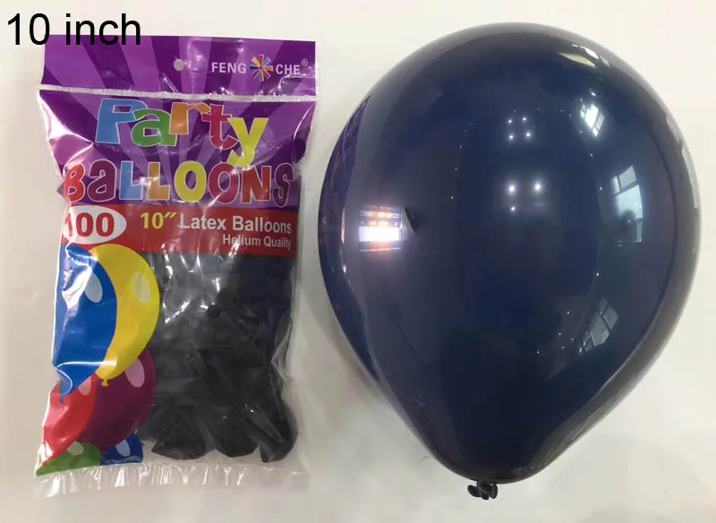 10inch 5pcs 5 шт./партия, 5 ''10'' 12 ''латексные воздушные шары, Новые блестящие темно-синие цвета, свадебное украшение на годовщину, балоны DIY, праздничные шары, ZY151-5 - Цвет: 10inch 5pcs