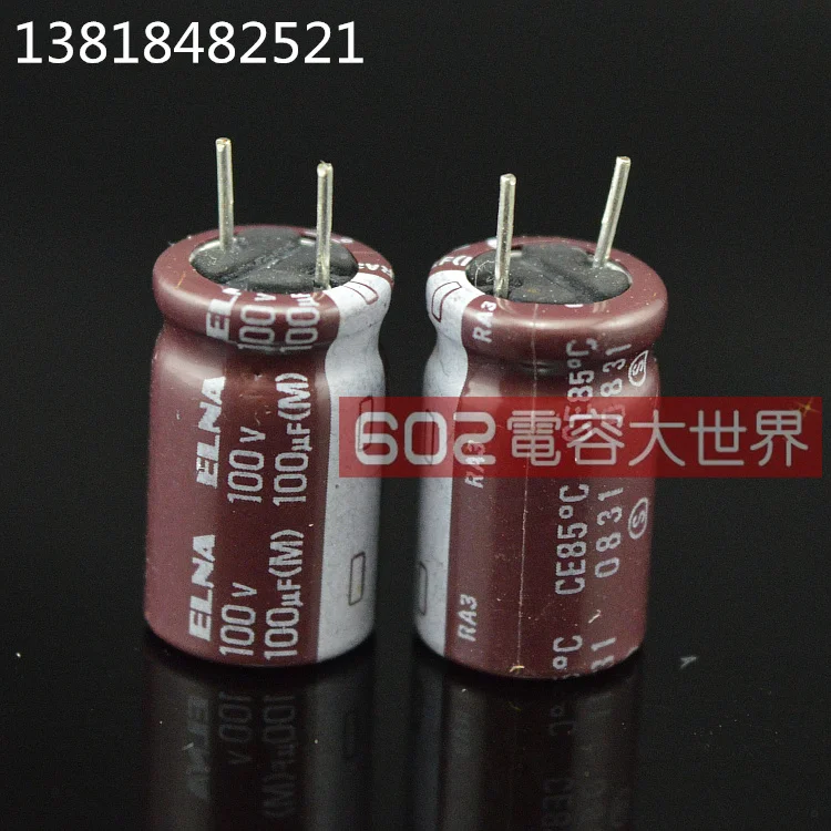 

2020 hot sale 20PCS/50PCS Original imported ELNA fever electrolytic capacitor 100v100uf RA3 10*16 85 degrees Free shipping