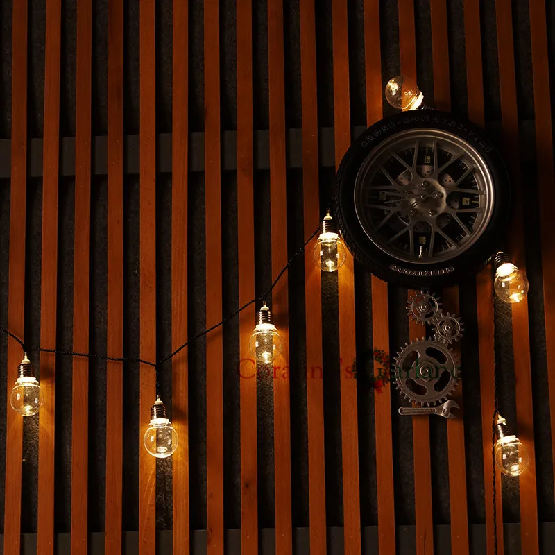 Новинка гирлянда с прозрачными круглыми лампочками 20 светодиодов 6 м