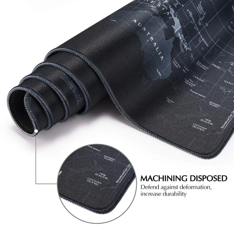 Коврик для мыши с картой мира большой скоростной игровой расширенный коврик