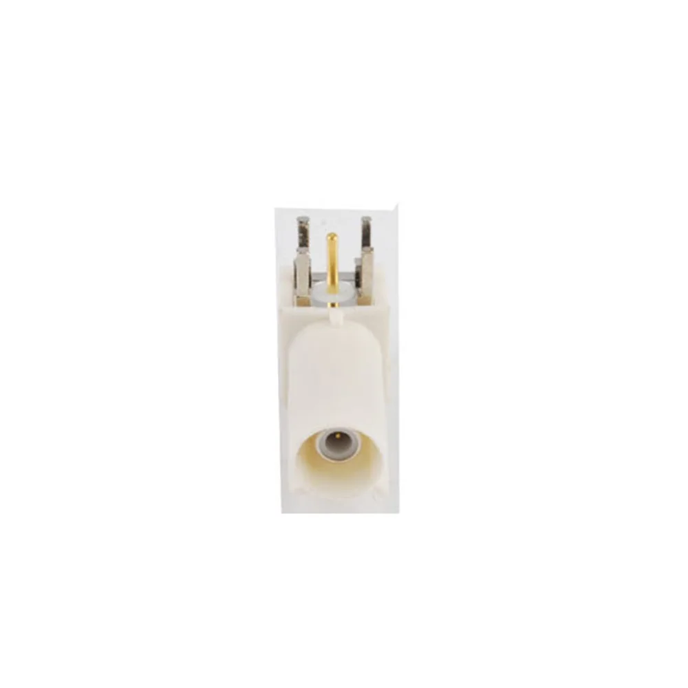 Eightwood коннектор Fakra SMB Code B Мужской РЧ-соединитель PCB Mount Right Angle White/9001 для