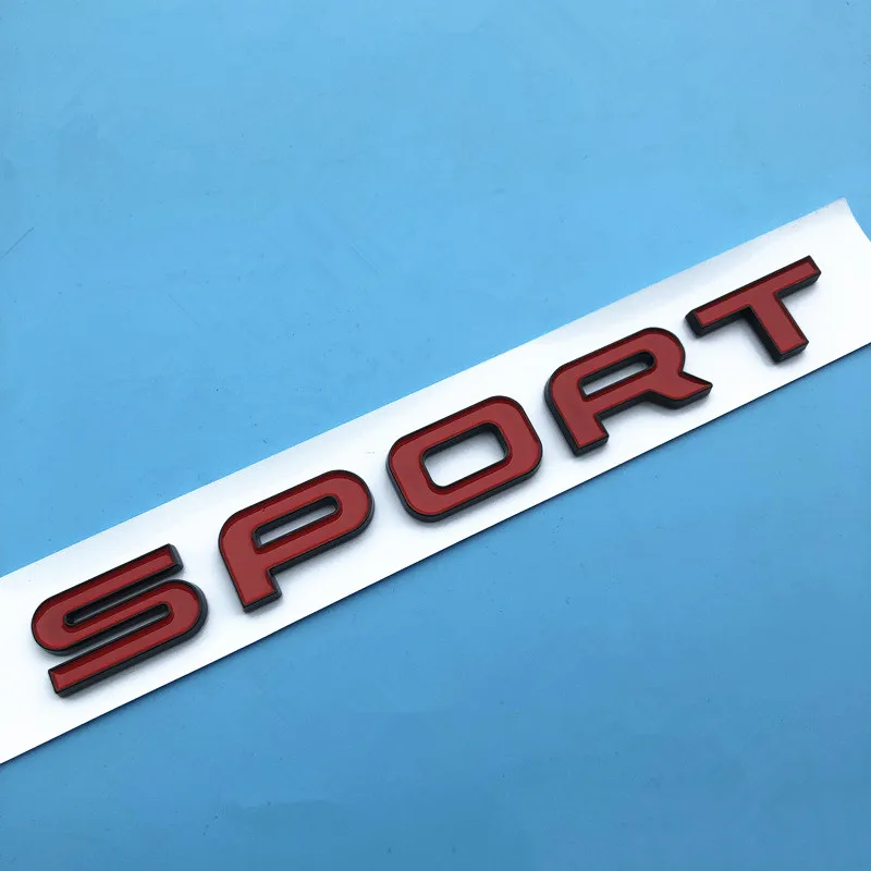 Sport Red Высокое качество ABS Rover SPORT/EVOQUE буквы автобиография эмблема знак, наклейка на автомобиль для Land Rover Range Rover Discovery аксессуары - Название цвета: Sport Red