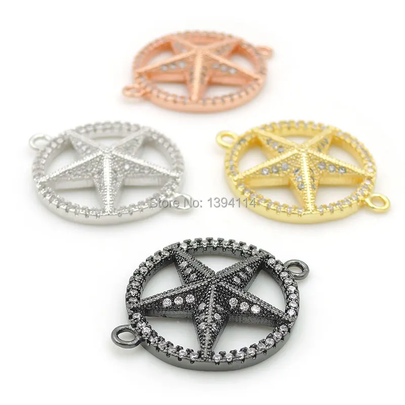 24*20*5 мм микро проложить прозрачный CZ коническая звезда круглый разъем подходит