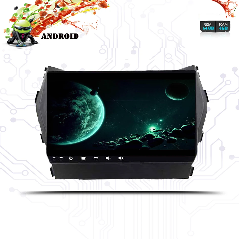 IPS Android 9 0 автомобильный dvd для Hyundai IX45 4 Гб + 64 Santa fe 2013 2015 2017 2018 Радио Стерео