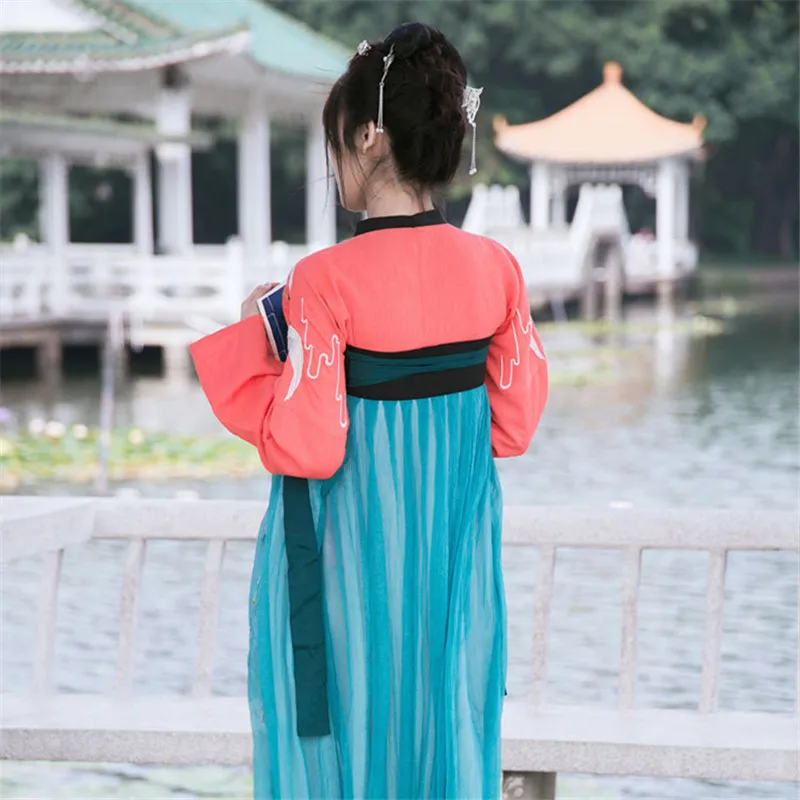 Китайские Традиционные Костюмы Длинное Платье Династии Тан Ruqun Фея Достаточно