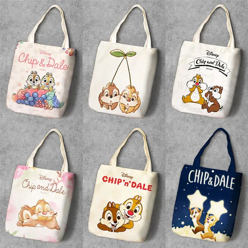 Холщовая Сумка тоут из мультфильма Disney женская сумка через плечо для хранения