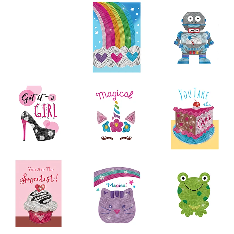 Happyems 4 75*7 в DIY милый нарезанный торт мультфильм алмазная живопись открытки
