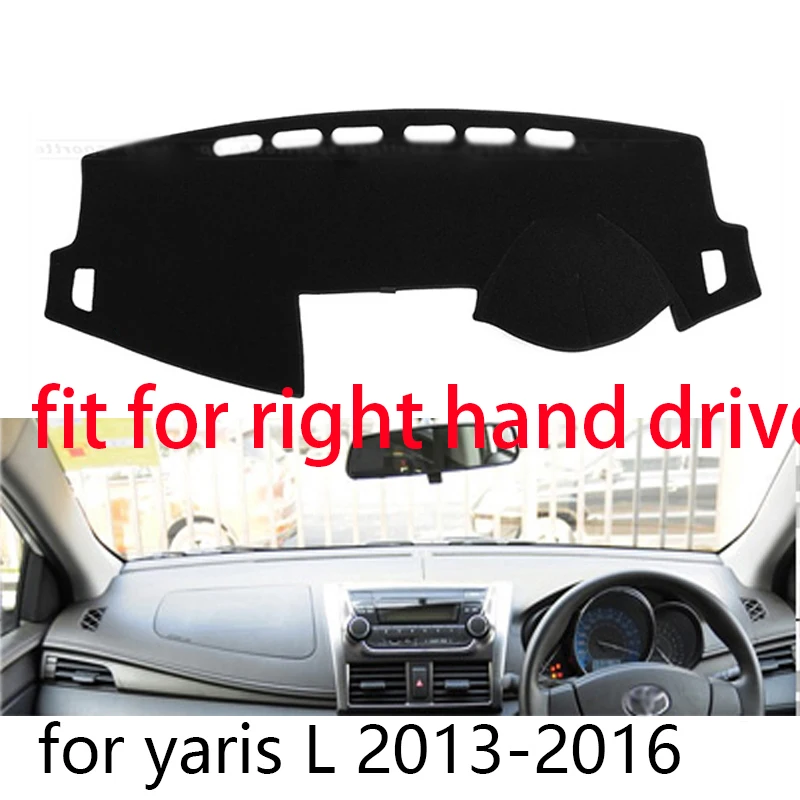 Для Toyota Yaris L 2013 правый и левый руль приборной панели автомобиля чехлы коврик тенты подушка коврик ковры аксессуары