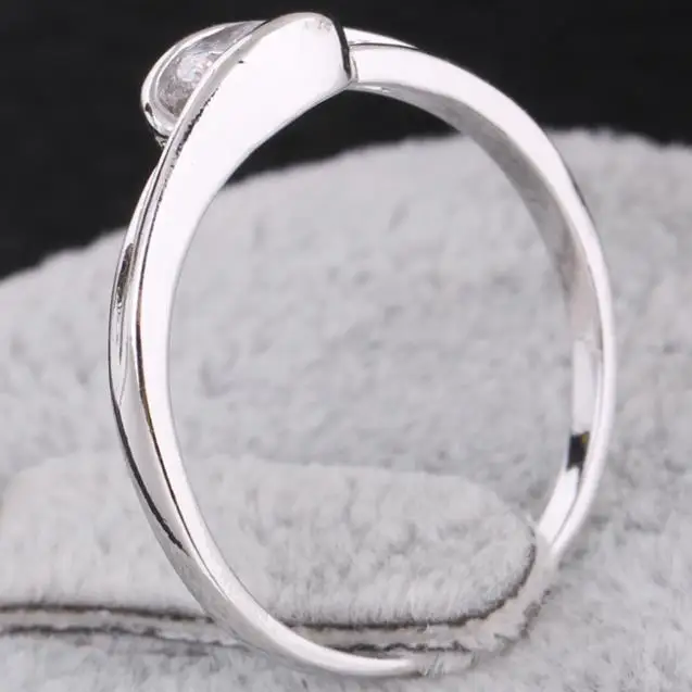 Романтический подарок модное милое женское кольцо белого и золотого цвета с