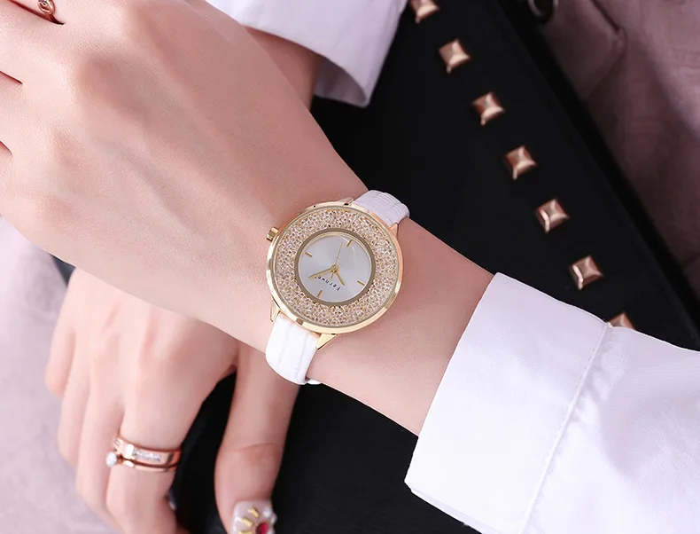 Relogio Feminino модные женские часы лучшие продажи звезда небо циферблат часы Роскошные розовое золото женские браслет кварцевые наручные часы