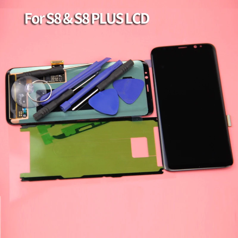 Класс AAA для Samsung Galaxy S8 G950F G950A G950FD запасной ЖК экран Super AMOLED|Экраны мобильных