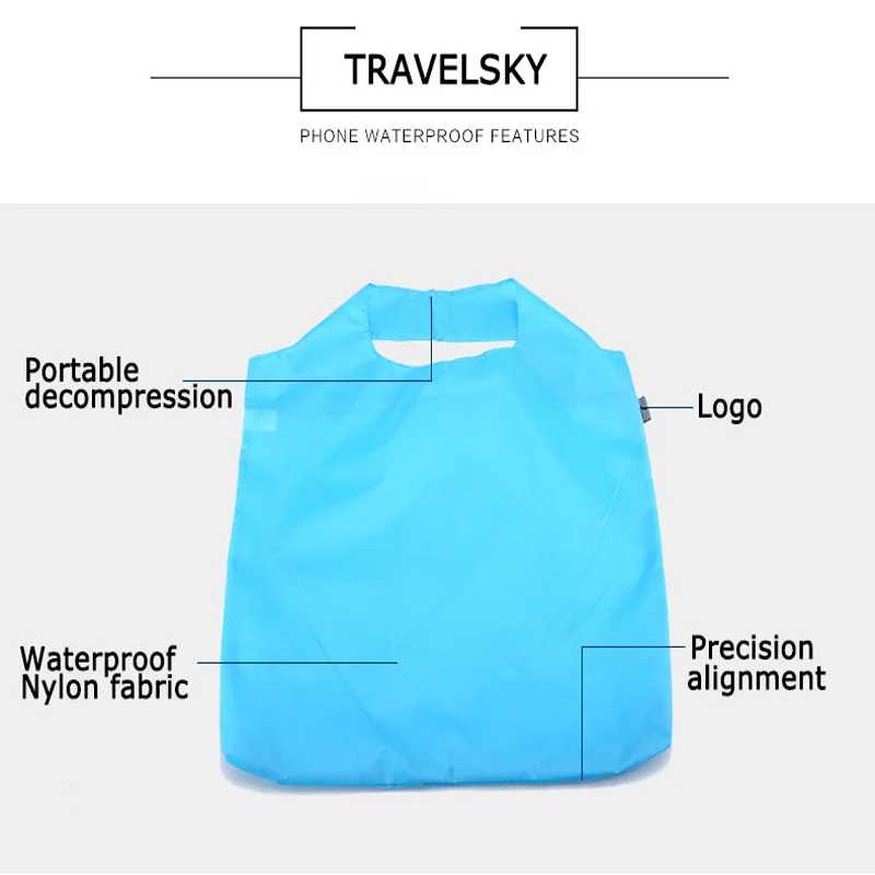 Новинка 2019 экологически чистая складная сумка для покупок Travelsky вместительные