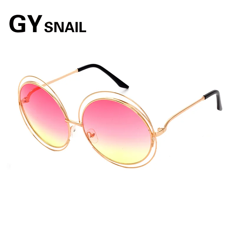 GYsnail 2018 брендовые дизайнерские солнцезащитные очки негабаритные зеркальные для