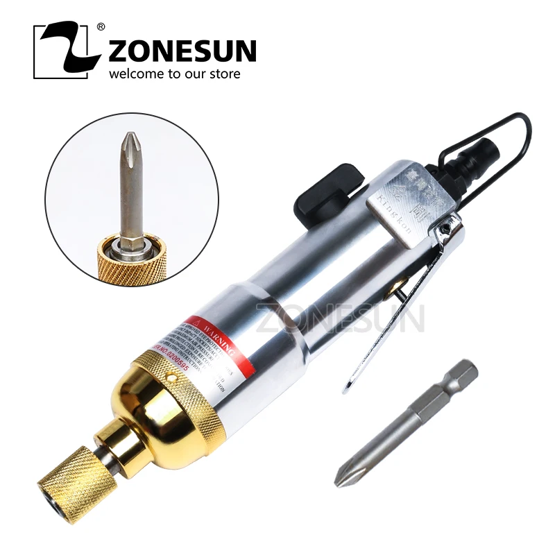 

ZONESUN Pneumatic Air Clutch-type Screwdriver Cluth 6-8mm Screw Driver Industrial Professional Air Screwdrivers