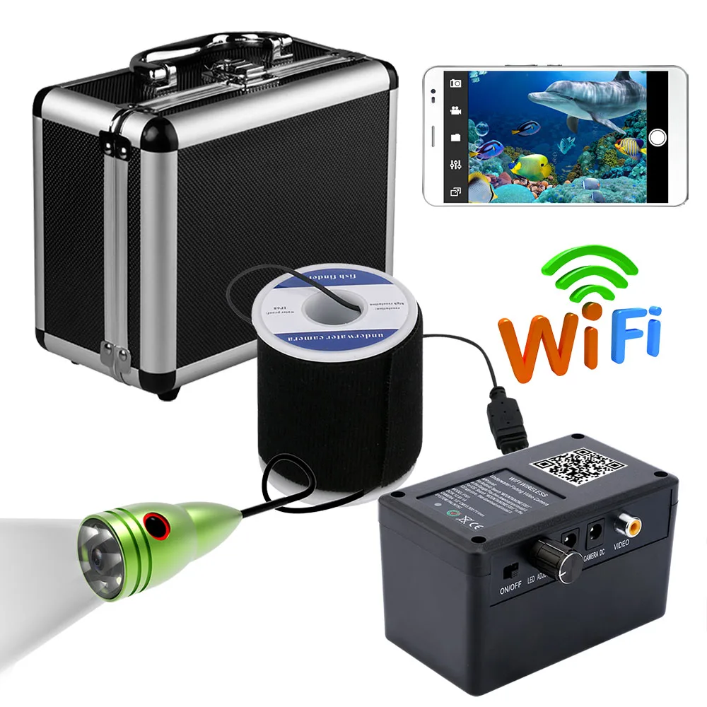 Беспроводная подводная рыболовная камера GAMWATER 720P Wi Fi 50 м 360 градусная видеозапись