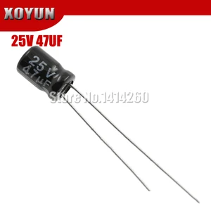50 шт.лот высококачественный 25 в 47 мкФ 5*7 мм 47 мкФ 25 в 5*7 электролитический конденсатор