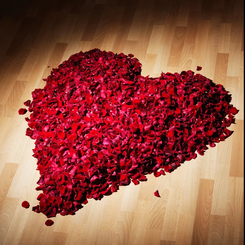 500 шт. Таблица Конфетти украшения Шелковые Лепестки роз Искусственные лепестки