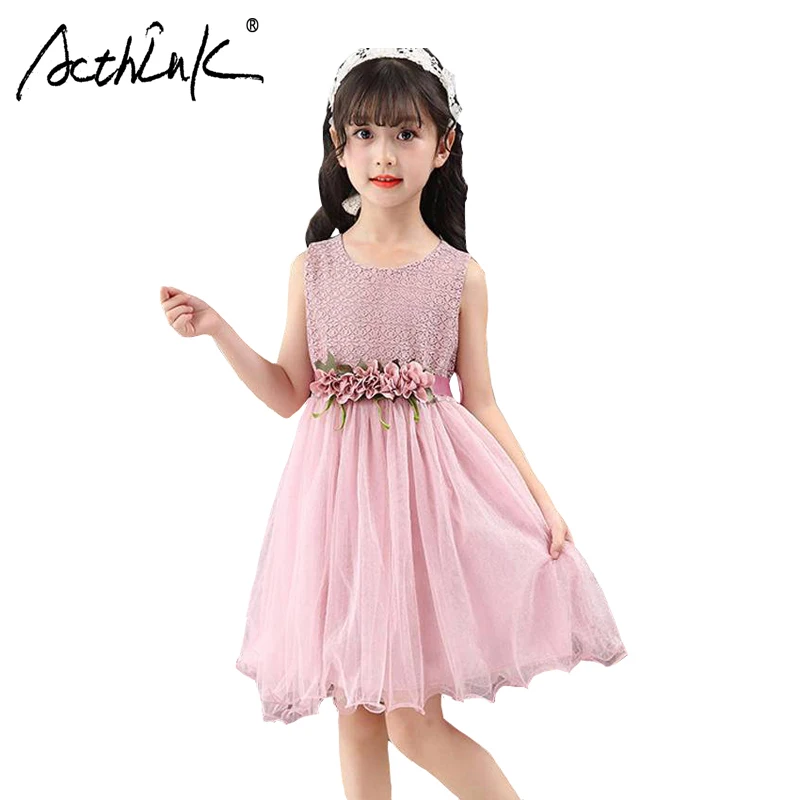 

ActhInK/Новое поступление; летнее платье с цветочным рисунком для девочек; кружевное платье для девочек-подростков; летнее свадебное платье дл...