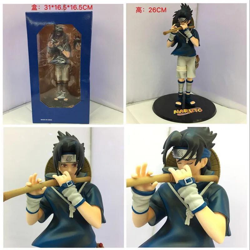 Новинка 2017 аниме Наруто Саске фигурки игрушки флейта куколки статуэтки Figuras