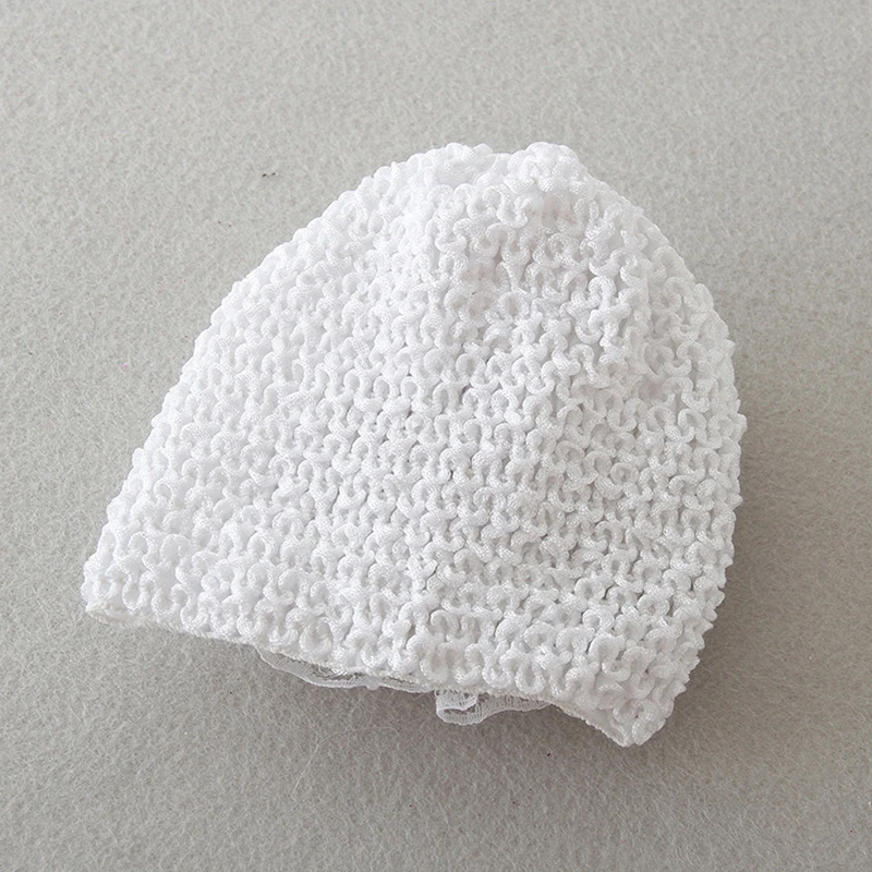 Чепчик для крещения белый новорожденный ребенок шляпа с цветочным узором