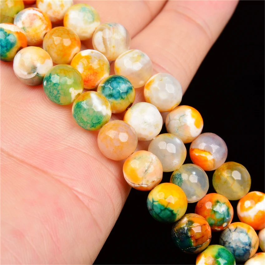 2019 New Arrival 6-10mm Loose Pattern Agat Natural Stone Beads For Needlework Accessories Jewelry DIY | Украшения и аксессуары
