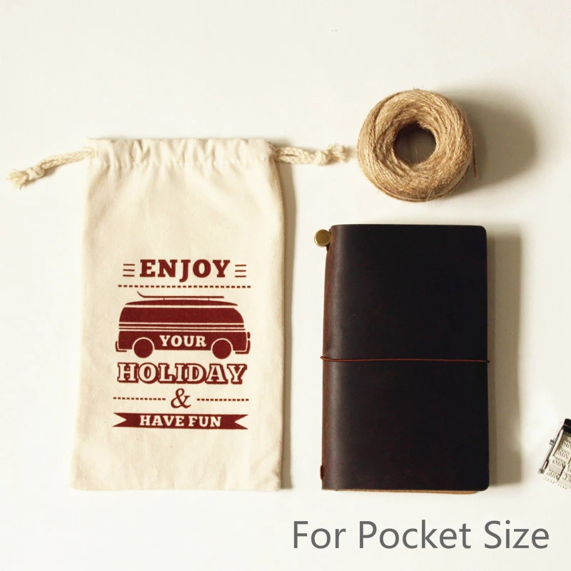 Японский оригинал из хлопка и льна планировщик сумка для хранения Midori