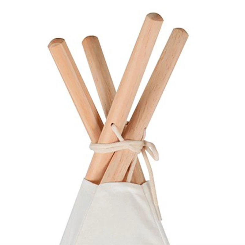 Детская палатка с милым мультяшным рисунком четыре полюса игровая из хлопка