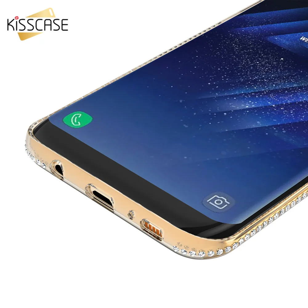 KISSCASE ювелирное чехол на самсунг A5 2017 A7 a5 J5 J7 2016 Прозрачный Galaxy Note 9 8 S9 S8 Плюс Капа а5