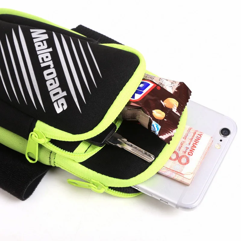 Уличная сумка Maleroads для бега ремень на руку запястье дышащая спортивная унисекс