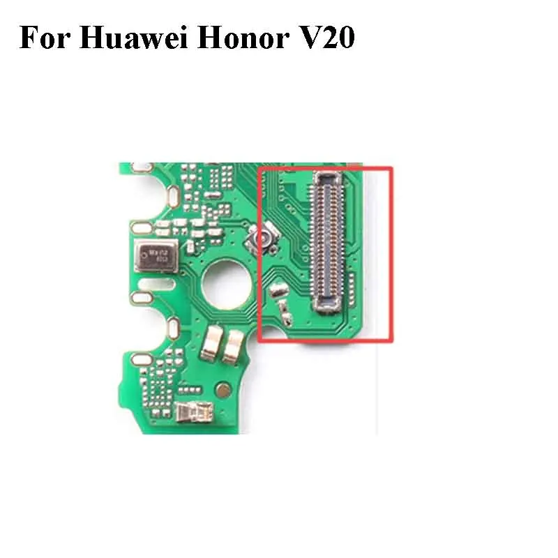 5 шт. разъем для док-станции Порт зарядки Micro USB FPC Разъем Huawei Honor V20 V 20 logic на