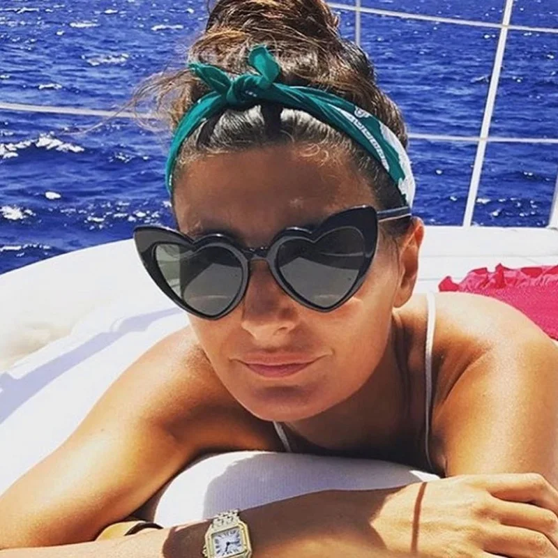 Sungalss солнцезащитные очки в форме сердца 2018 Новый брендовый дизайн леопардовые