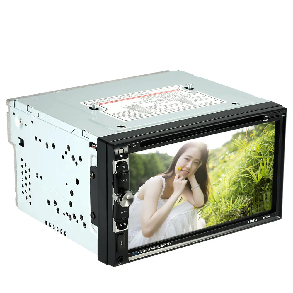 7 дюймовый автомобильный радиоплеер HD сенсорный экран + BT DVD/FM USB порт/Слот для TF