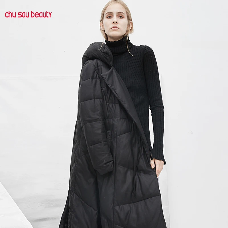Outwear women overcoats warm women's parkas thicken winter hooded jackets ladies coats casual long parka female plus size